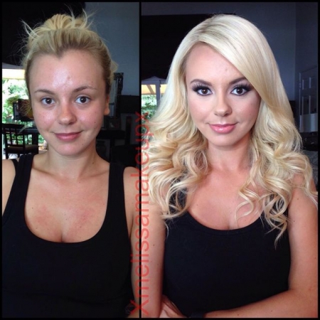 Порно-актрисы до макияжа и после (фото)