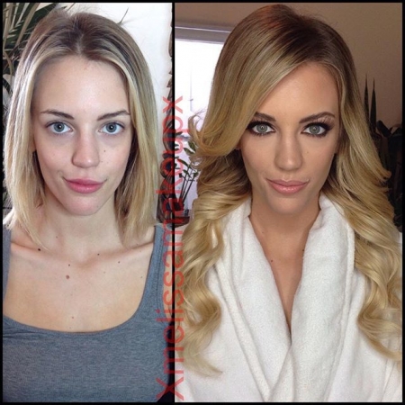 Порно-актрисы до макияжа и после (фото)