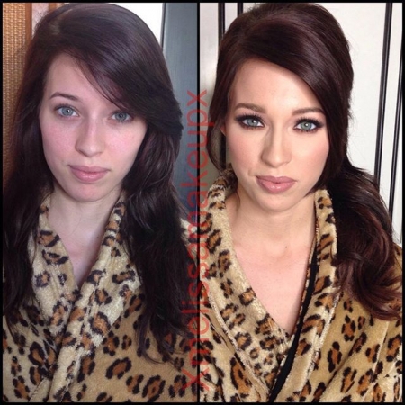 Порно-актрисы до макияжа и после (фото)