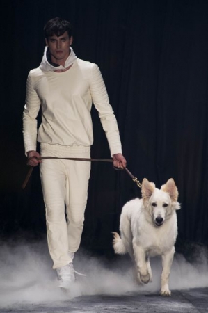 Показ мод в Бразилии: собаки на подиуме и мужчины в колготках (фото)